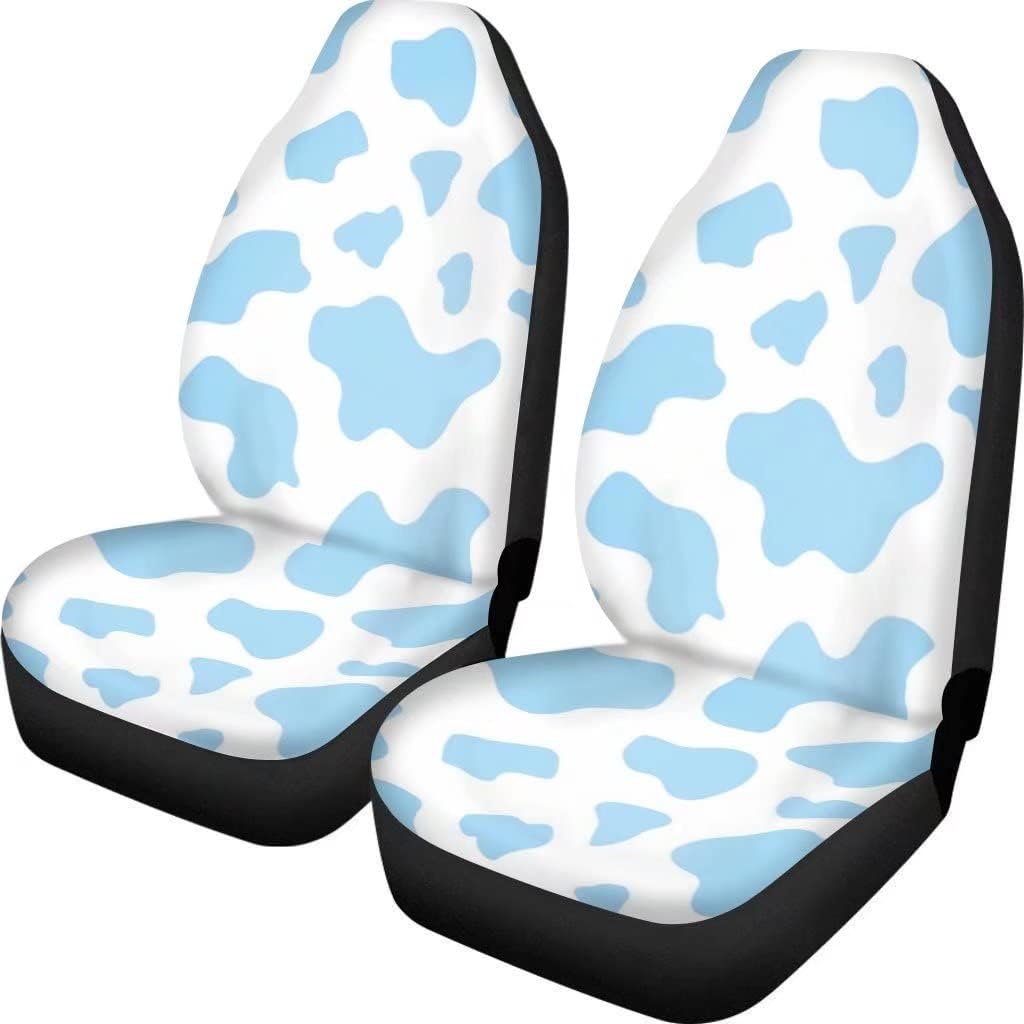 KEIAHUAN Galaxy Owl Car Seat Cover for Women Men, 2 Packs High Back Bucket Universal Fit Auto Seat Covers for Cars, Trucks, SUV, or Van