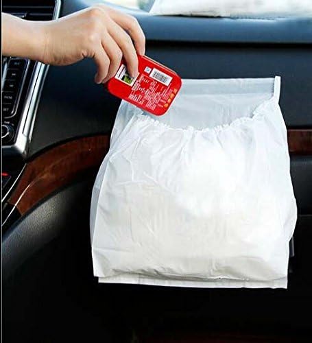 AICase 30Pcs Car Garbage Bag PVC Waterproof Leakproof Disposable Auto Trash Can Bag for Litter Large Capacity Leak-Proof Portable Convenient