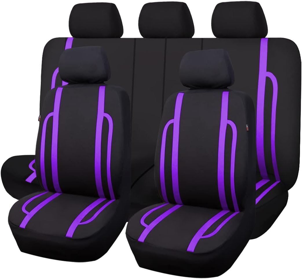 Flying Banner car seat Covers Set Front Rear Breathable Sport Fashion Rear Bench Split 40/60 50/50 60/40