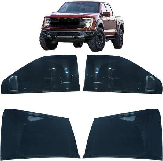 MVSYO Large Car Window Shades for Ford F150 Truck - Pickup Mesh Window Screen Camping Protect Kids from Insects - Fit for Chevrolet Silverado1500,Ram1500V,GMC Sierra1500,Toyota Tundra, Black