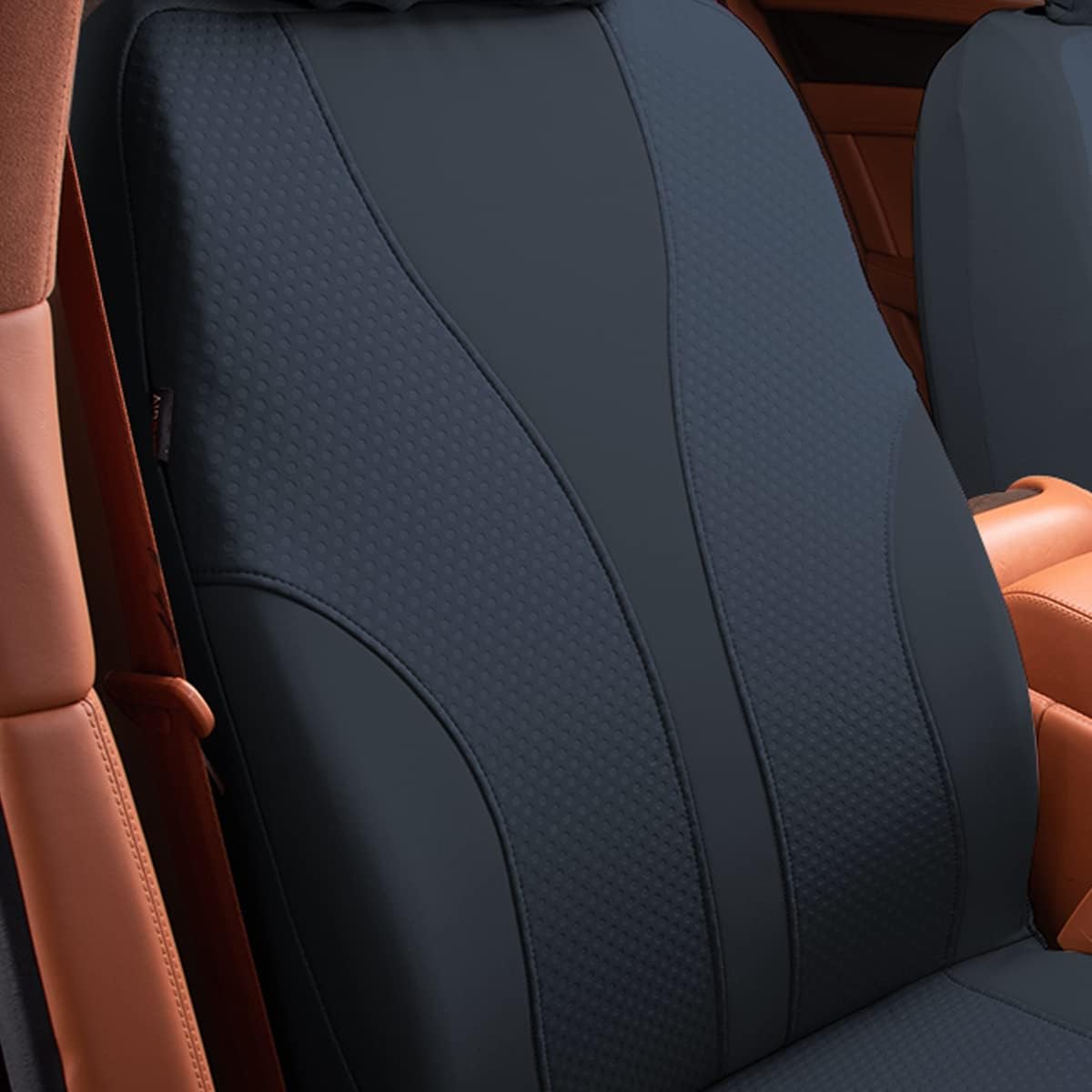 Flying Banner Car Seat Covers Full Cover Universal fit Car Truck SUV Van Hot Stamp Breathable Rear Bench Split Polyester Fabric (Gray Gray, Full Set - Low Back - Neoprene)