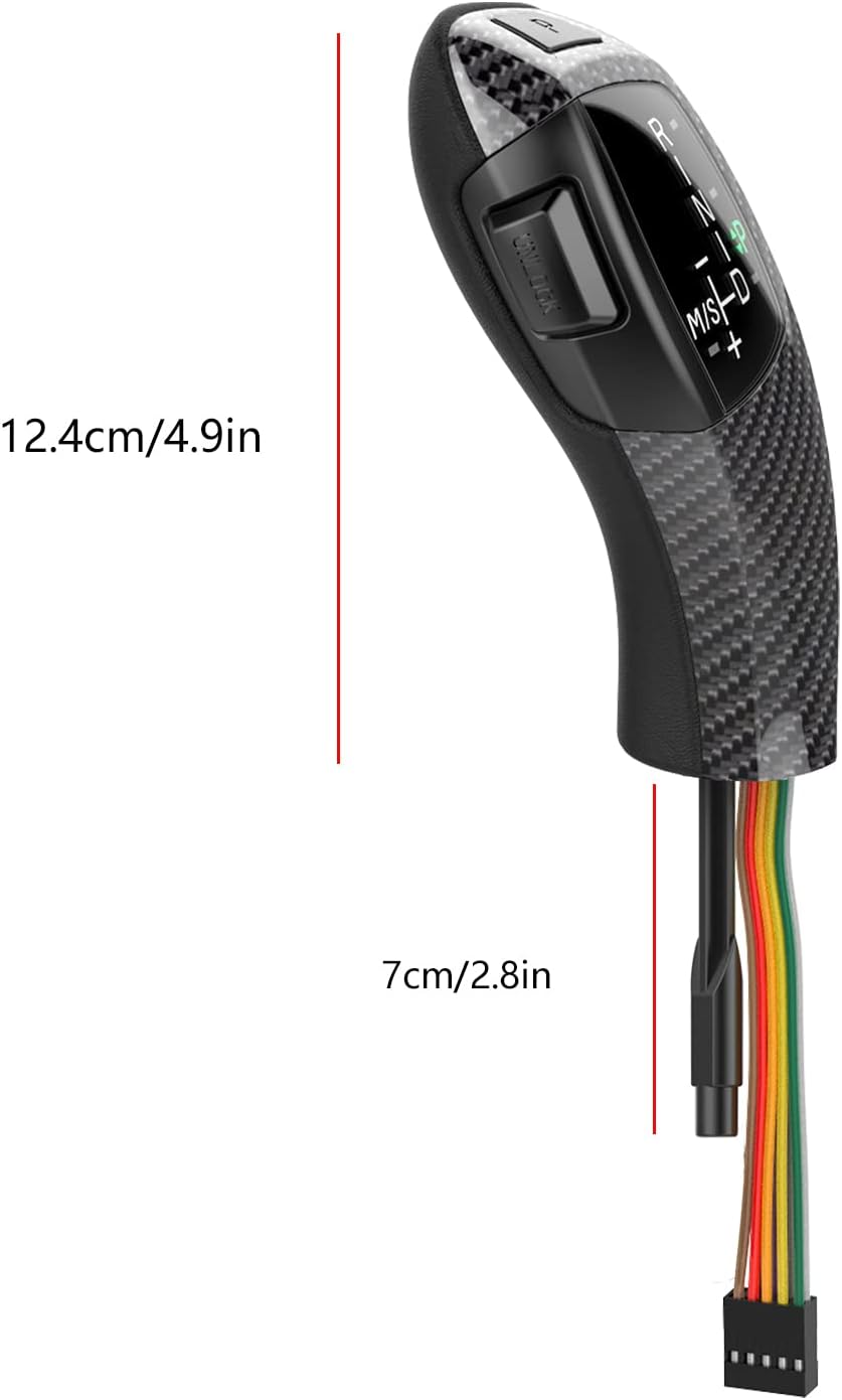 Pengchengwanli LHD BM e90 Automatic Shift knob Carbon Gear retrofit kit for car LEDA ccessories E90 E91 E93 E81 E82 E84 E87 E88 E89