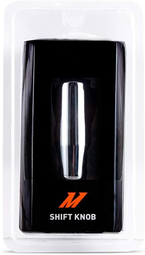 Mishimoto MMSK-WH Weighted Shift Knob, with 3 Thread Pitch Inserts for Universal Fit, White Steel