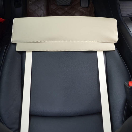 Extended Seat Cushion Comfortable Leg Support Leather Knee Pads Long-Distance Driving Car Bus Train Office Home Leg Cushion Automatic Seat Extension,Beige