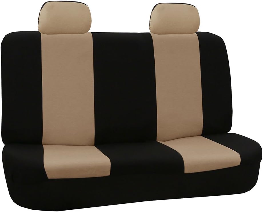 FH Group Car Seat Covers Front Set Cloth -Seat Covers for Low Back Seats with Removable Headrest,Universal Fit,Automotive Seat Cover,Airbag Compatible Car Seat Cover for SUV,Sedan,Van Burgundy