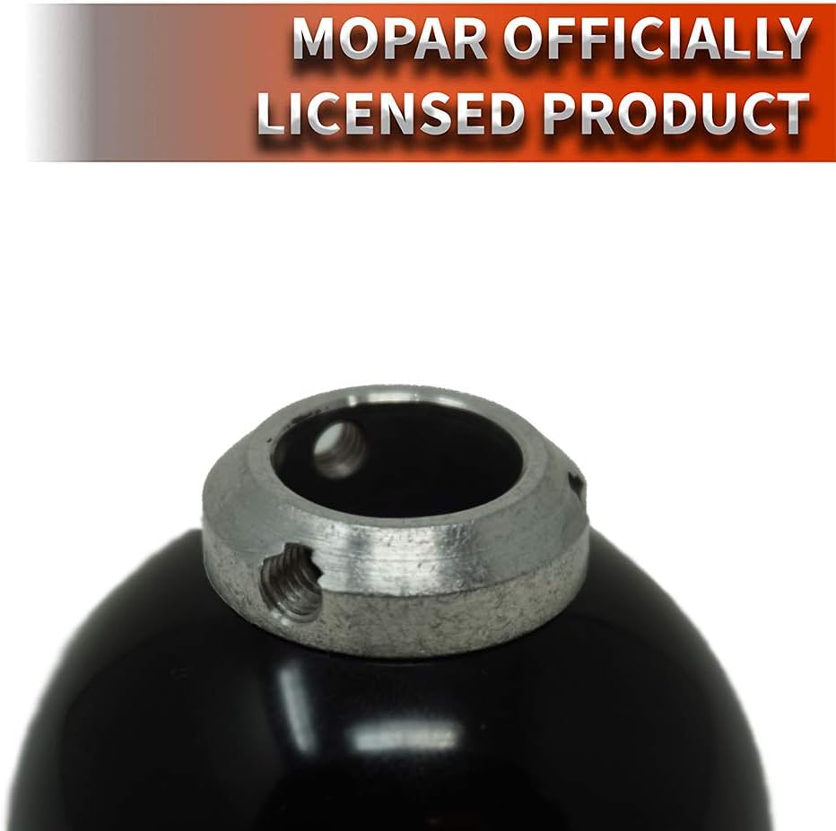 Speed Dawg M501JP-EW-6RDR-UM Jeep Officially Licensed 6 Speed Reverse Lower Right Shift Knob for 2007-2018 Wrangler JK, Black/White