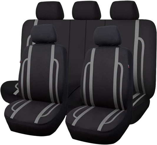 Flying Banner car seat Covers Set Front Rear Breathable Sport Fashion Rear Bench Split 40/60 50/50 60/40
