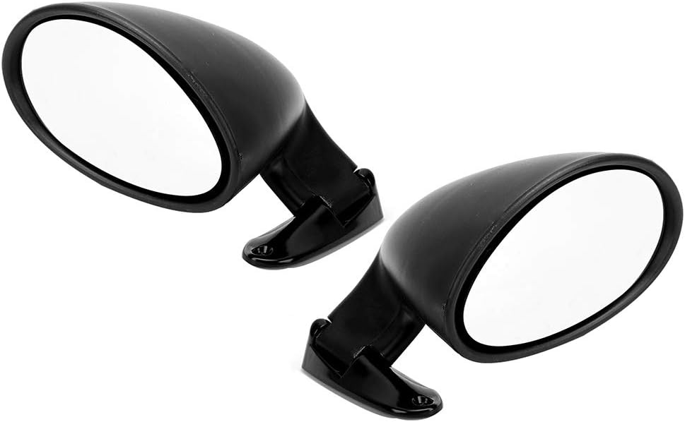 Fydun Pair Rearview Mirror Oval Side ABS Shell Car Style Left Side Mirror