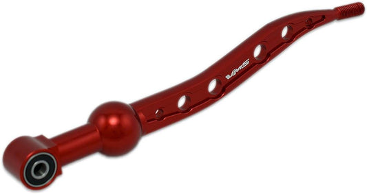 VMS Racing Dual Bend SHORT THROW SHIFTER in RED CNC Aluminum for Honda Civic (88-00) and Del Sol (93-97) EK EK4 EK9 EM1 EF EF9 EG EG6 EJ1 D15 D16 B16 B18 JDM 88 89 90 91 92 93 94 95 96 97 98 99 00 1988 1989 1990 1991 1992 1993 1994 1995 1996 1997 199