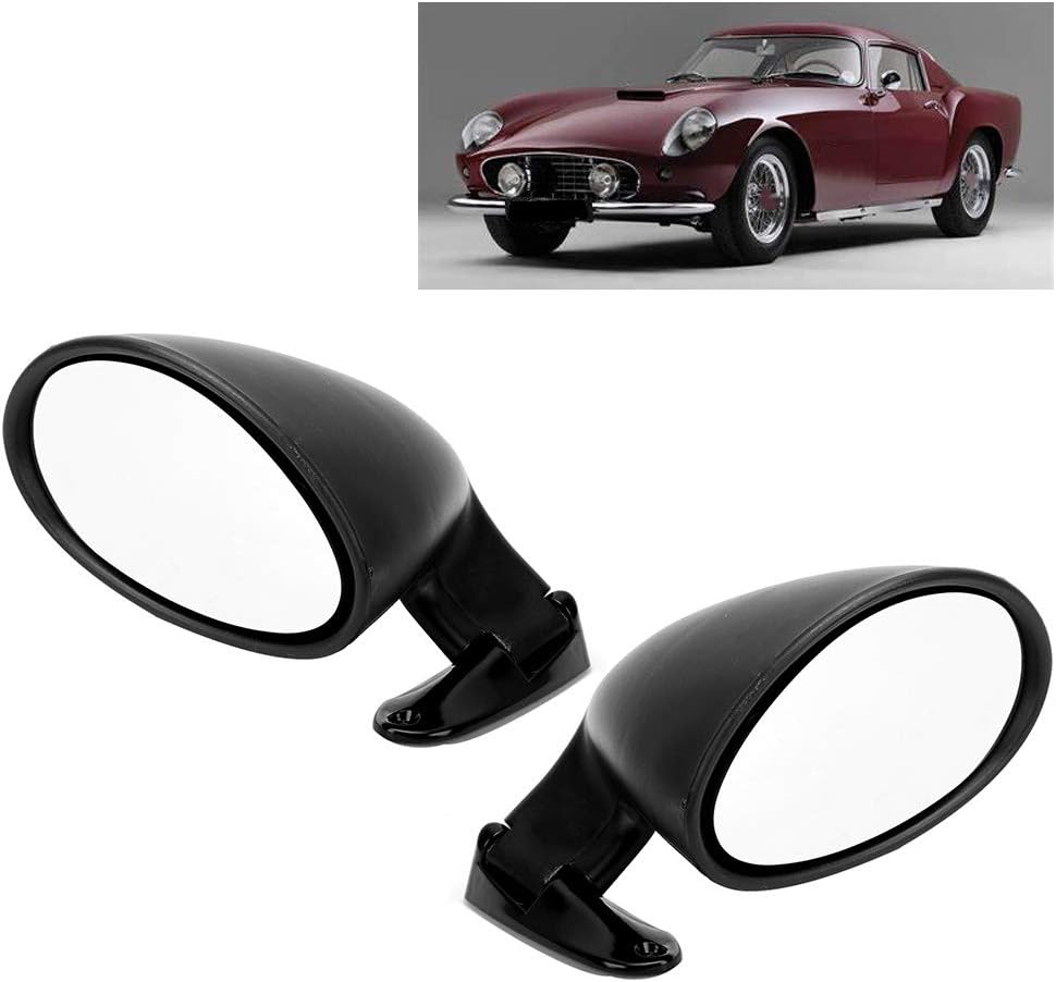 Fydun Pair Rearview Mirror Oval Side ABS Shell Car Style Left Side Mirror