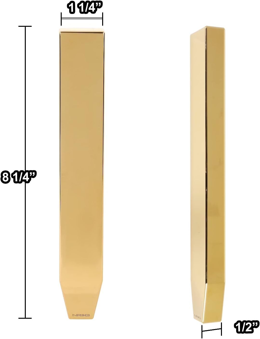 NRG Innovations SK-600CG-12125 M12 X 1.25 Aluminum Weighted Monolith Shift Knob, Chrome Gold