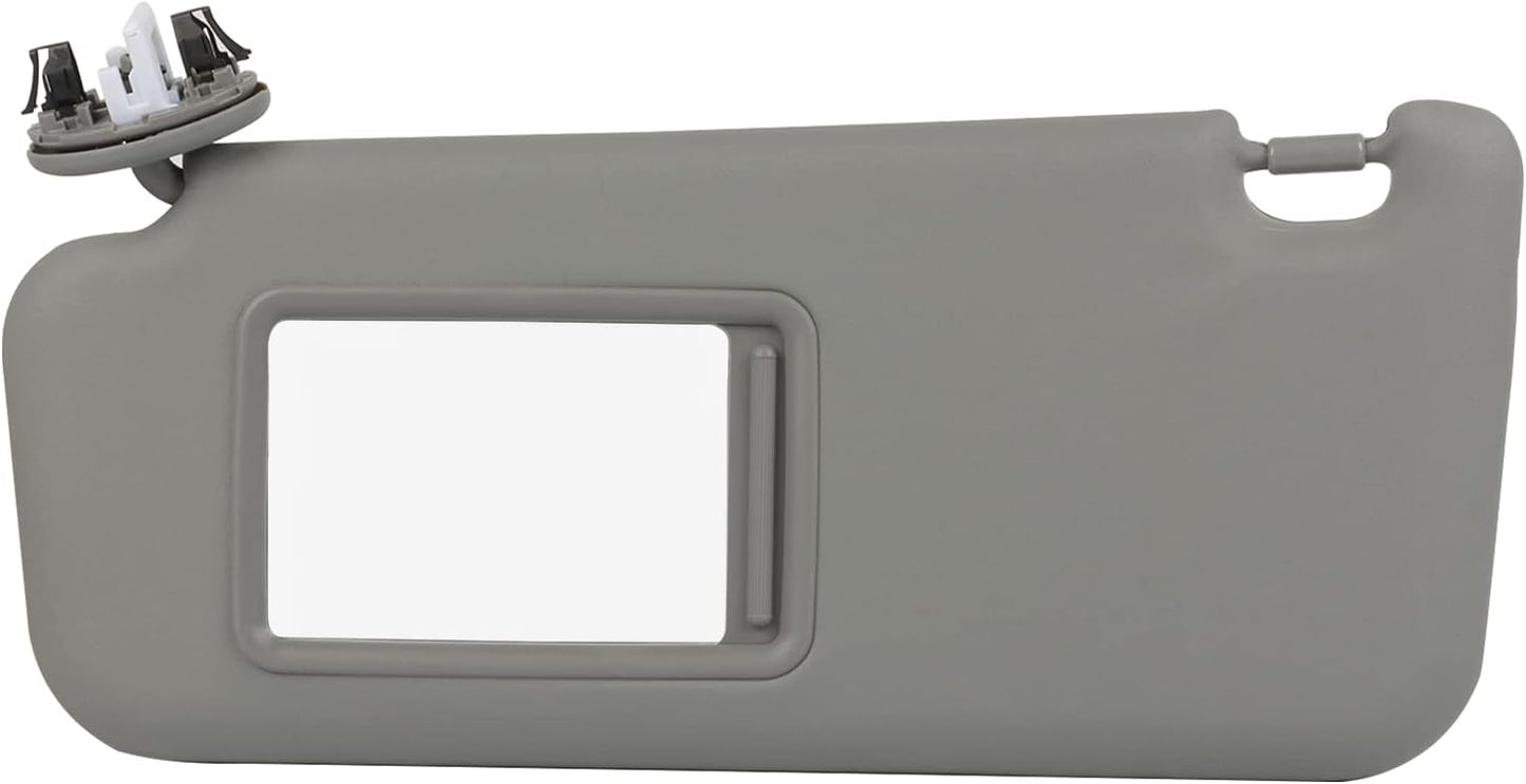 KOAUTO Front Left Driver Sun Visor Gray Compatible with Toyota RAV4 2006 2007 2008 2009 2010 2011 2012 2013
