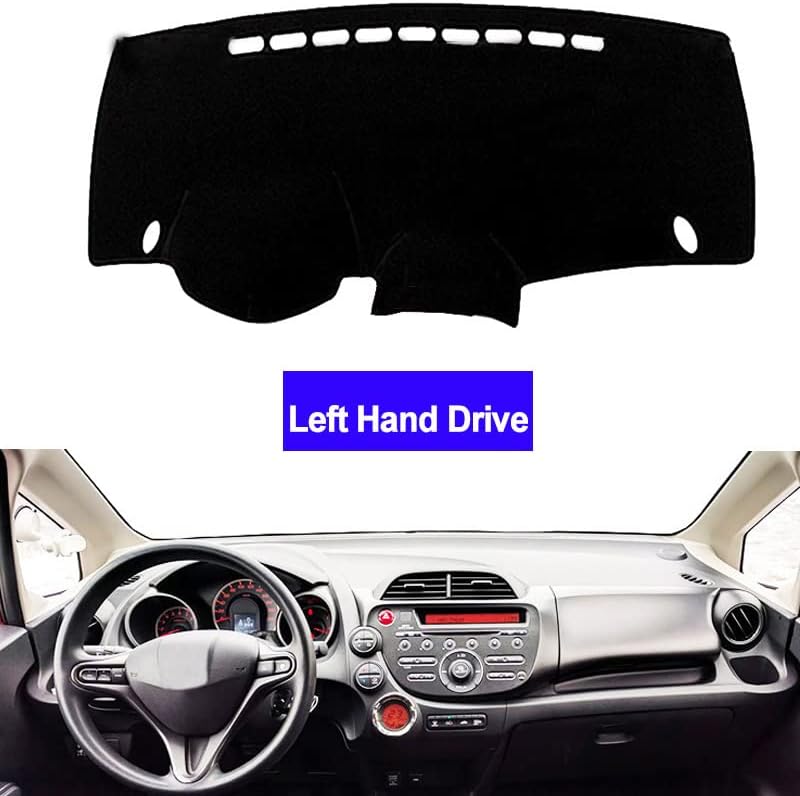Car Dashboard Cover Mat,for H-onda Fit Jazz 2010 2011 2012 2013 Car Dashboard Cover Auto Dash Mats Carpet Dash Instrument Desk Pad