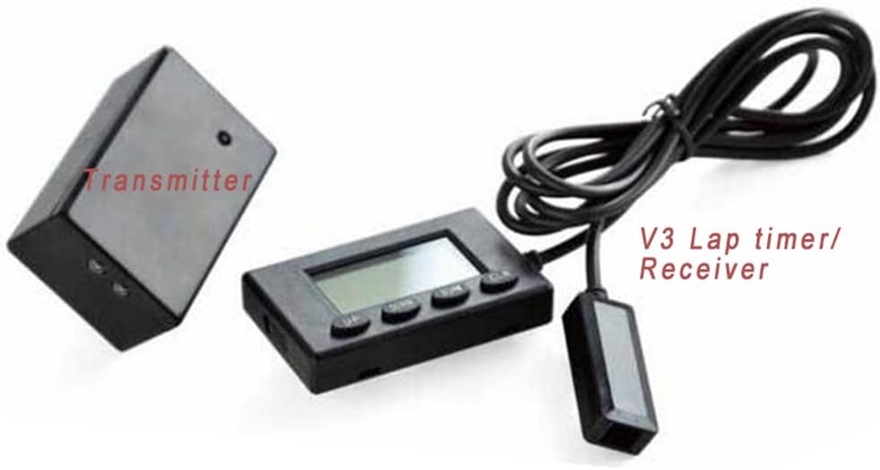 INEBIZ V3 Best Lap Timer Set of Receiver Beacon Infrared Ultrared + Transmitter Stopwatch Racing Track Day 10"" Interval Motorcycle Tracking Device Accessories