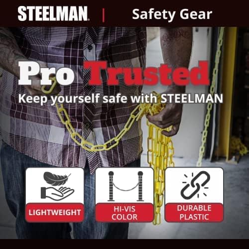 STEELMAN 302230 Yellow Plastic Safety Chain