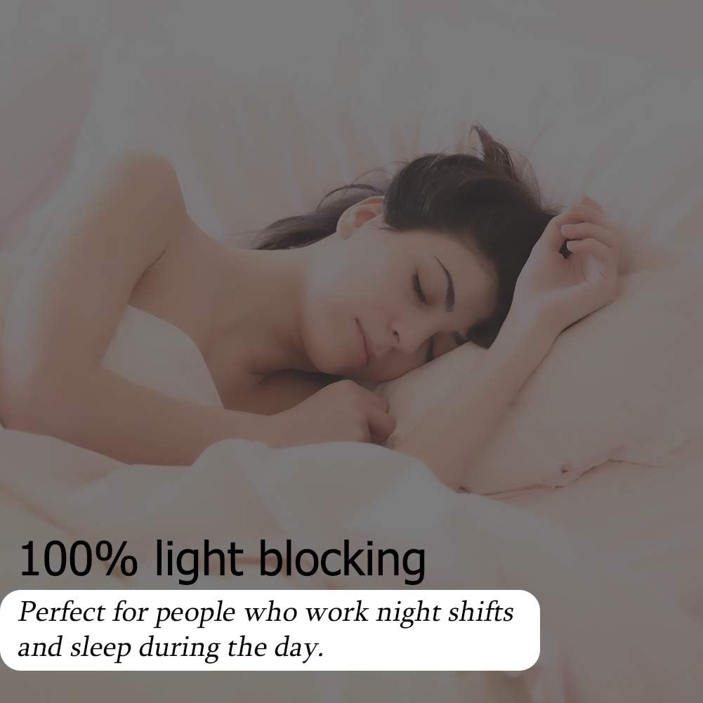 WochiTV Total Blackout Window Film 100% Light Blocking Non Adhesive No Residue Removable Opaque Static Cling Privacy Glass Tint for Home Bedroom Darkening Heat Control (35.4 in x 16.4 Ft)