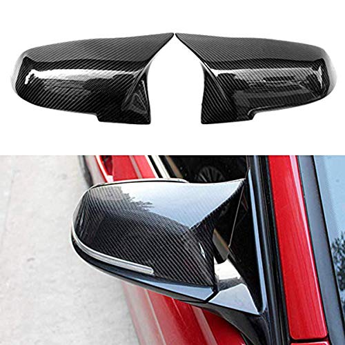 for BMW 3 Series F30 F34 1 Series F20 2 Series F22 4 Series F32 F33 F36 F87(M2) X1 Sereis E84 2013-2015 Replacement Rearview Mirror Cover Cap (Carbon Fiber)