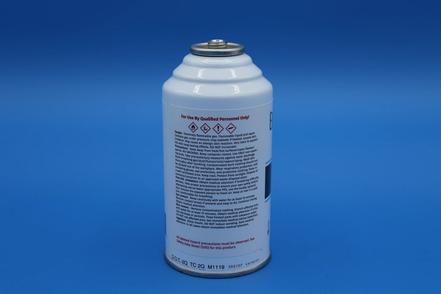Envirosafe R-600a refrigerant with charging hose, R600, R600a