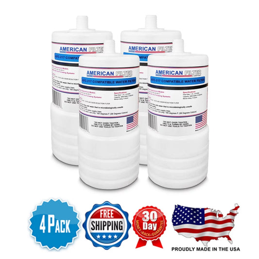 AFC Brand , Water Filters , Model # AFC-APH-217 , Compatible with 3M AquaPure 46290-05 - 4 Filters - Made in U.S.A.
