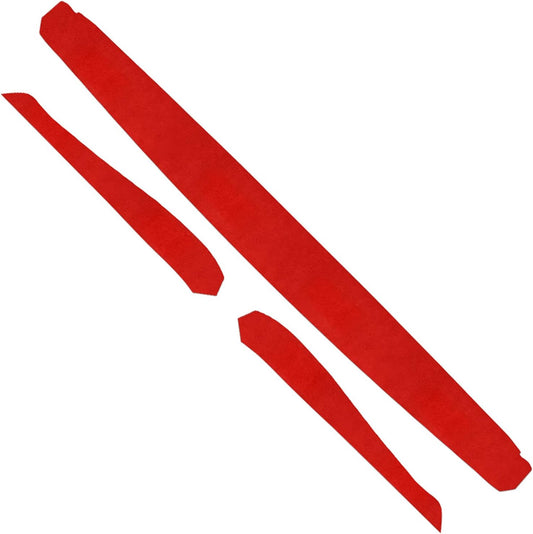 Alfanxi Dashboard Wrap Cover & Inner Front Door Trim Panel Armrest Wrap Cover Alcantara Material Compatible with Tesla Model Y/3 (Red, Dashboard&Doorpanel)