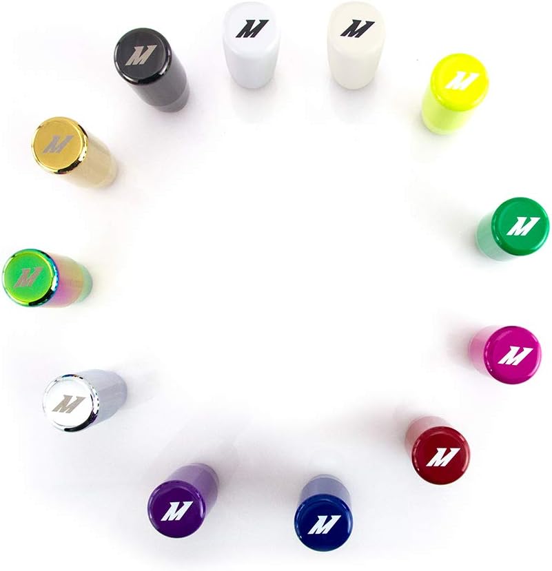 Mishimoto MMSK-RDH Weighted Shift Knob, with 3 Thread Pitch Inserts for Universal Fit, Red Steel