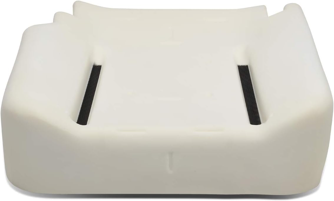 DNA MOTORING ZTL-Y-0135 Driver Side Bucket Seat Bottom Lower Cushion Pad, White
