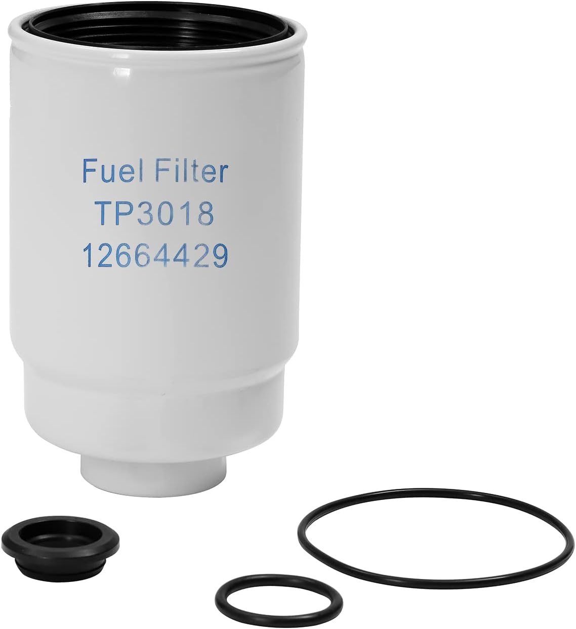 6.6L Duramax Diesel Fuel Filter with Head Assembly│Replacement For 2005-2012 Chevy Silverado GMC Sierra 2500 HD 3500 HD with Water in Fuel Sensor│Replaces# 12642623, 12639448, 904517