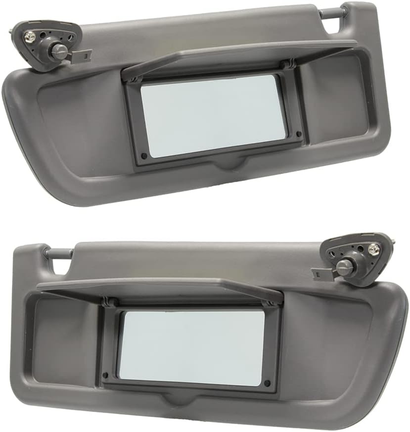 Left Driver Side & Right Passenger Side Sun Visor Replacement for 2006 2007 2008 2009 2010 2011 Honda Civic EX LX Sedan SI Coupe 83280-SNA-A01ZA 83230-SNA-A01ZA Sun Visor Assembly (Atlas Gray)