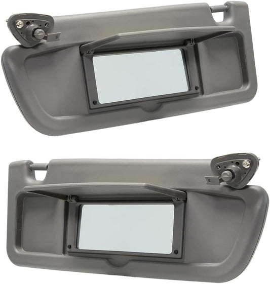 Left Driver Side & Right Passenger Side Sun Visor Replacement for 2006 2007 2008 2009 2010 2011 Honda Civic EX LX Sedan SI Coupe 83280-SNA-A01ZA 83230-SNA-A01ZA Sun Visor Assembly (Atlas Gray)