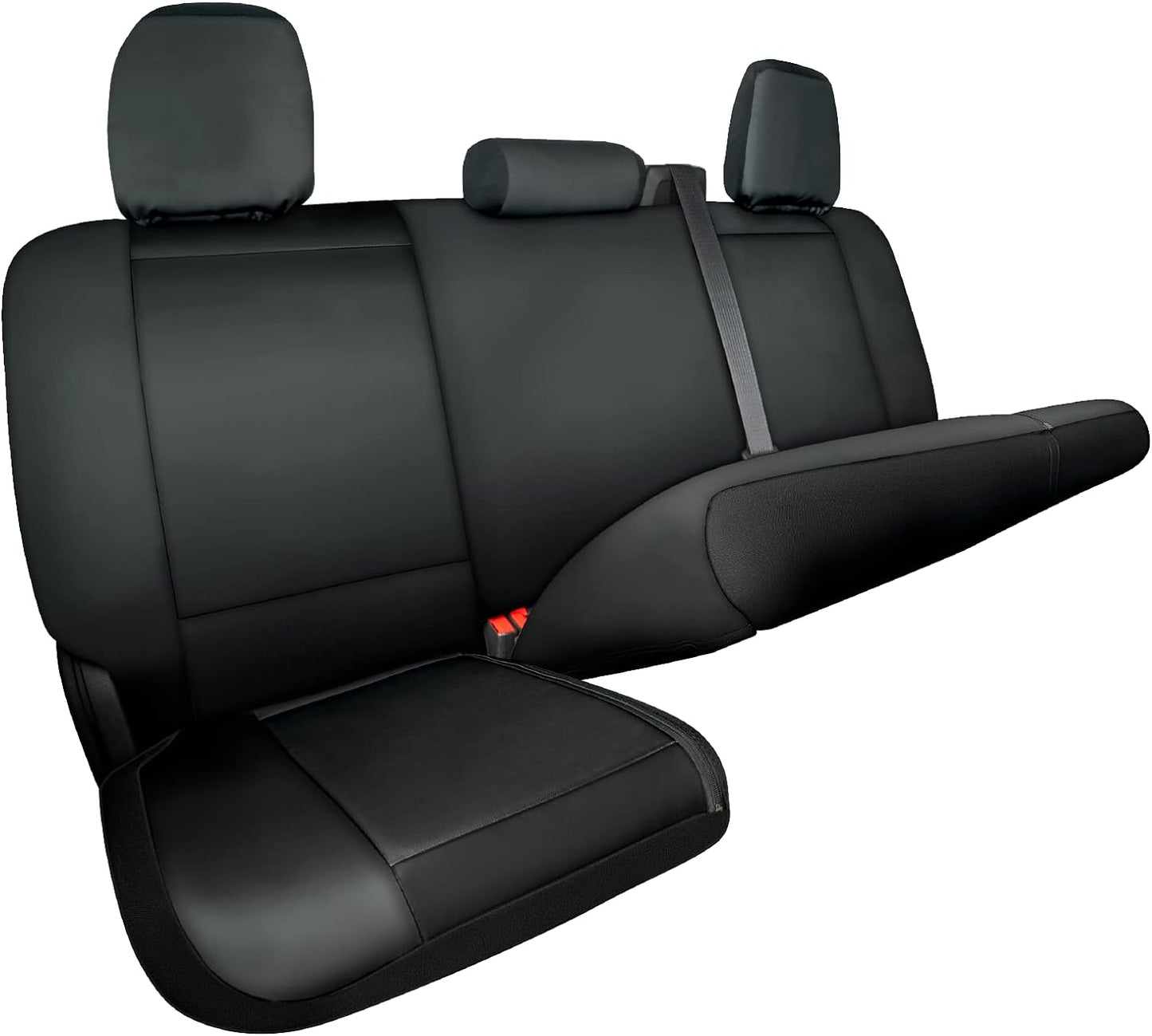 LPI Truck Bench Seat Cover Fits All Full-Size Silverado F-150 Ram Sierra Titan Tundra Pickup Trucks; Folding Bench or Standard Bench Seats; Premium Faux Leather, Black (1370036LT)