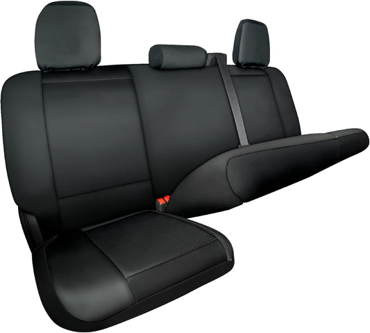 LPI Truck Bench Seat Cover Fits All Full-Size Silverado F-150 Ram Sierra Titan Tundra Pickup Trucks; Folding Bench or Standard Bench Seats; Premium Faux Leather, Black (1370036LT)