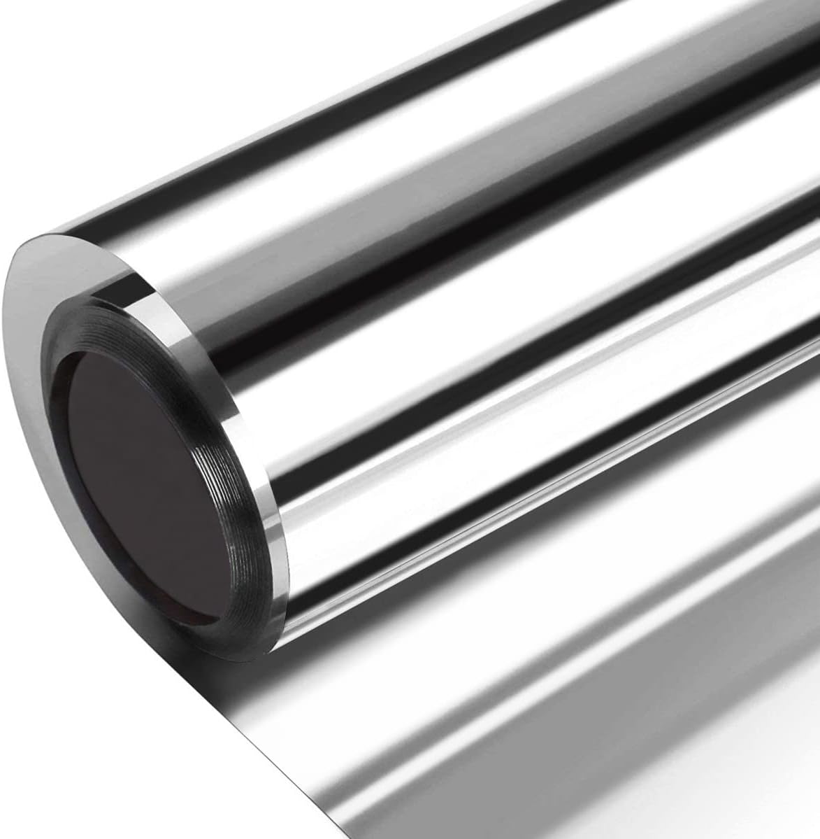 WochiTV Total Blackout Window Film 100% Light Blocking Non Adhesive No Residue Removable Opaque Static Cling Privacy Glass Tint for Home Bedroom Darkening Heat Control (35.4 in x 16.4 Ft)