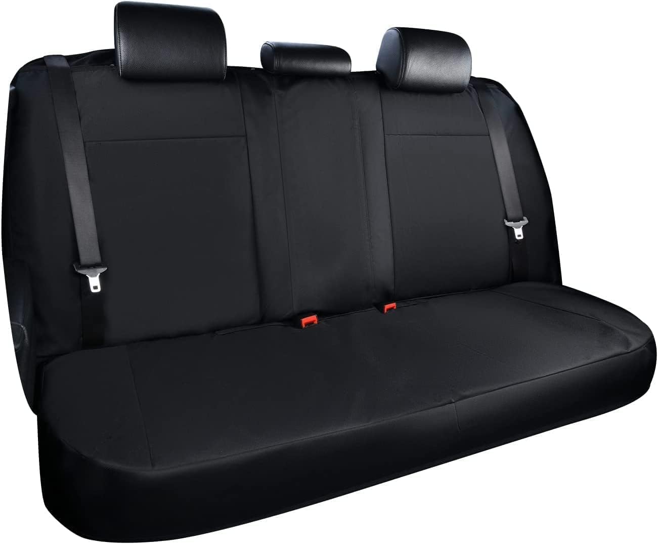 Coverado Car Back Seat Cover, Universal Oxford Back Seat Protector for Kids & Dogs, Waterproof Rear Seat Cover for Car, Car Seat Protector for Back Seat Fit for Cars Suvs Trucks and Vans(L,Black)