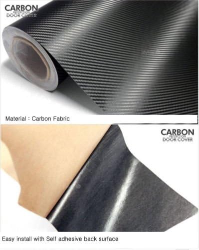 Aoneparts Carbon Fabric Inside Door Panel Protect Cover 4pcs for 2010~2013 Kia Soul
