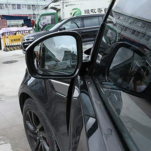 LLKUANG ABS Carbon Fiber For LR Range Rover Sport 2014-2019 Rearview Mirror Frame Trim