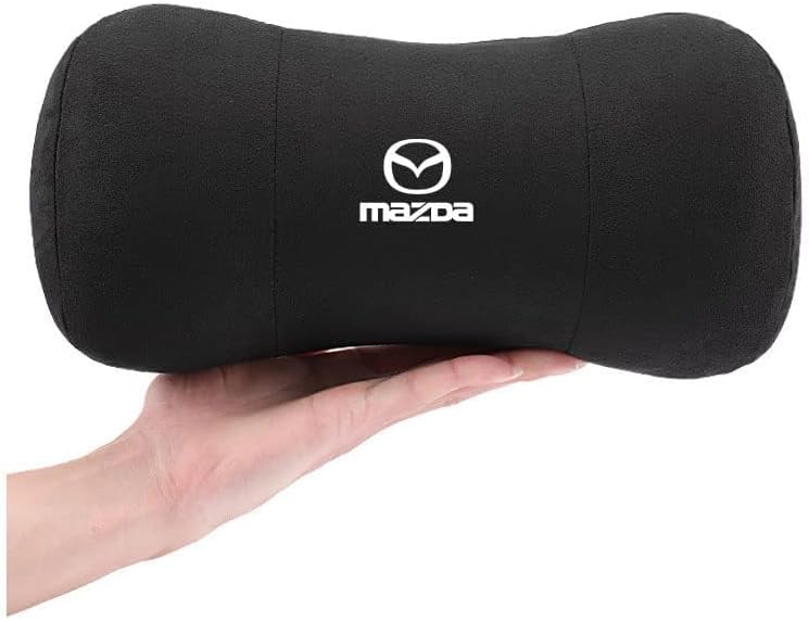 1 Piece for Mazda CX5 CX4 CX-3 CX-7 CX-30 CX-50 CX-60 Car Seat Neck Pillow Car Seat Headrest Protect Neck and Vertebra Breathable Rest Cushion Comfortable Accessories,Black