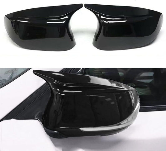 Black Rearview Mirror Cover Cap Compatible with 2014-2020 Infiniti Q50 Sedan and 2015-2020 Infiniti Q60 Q70 QX30 QX50 (Gloss Black)