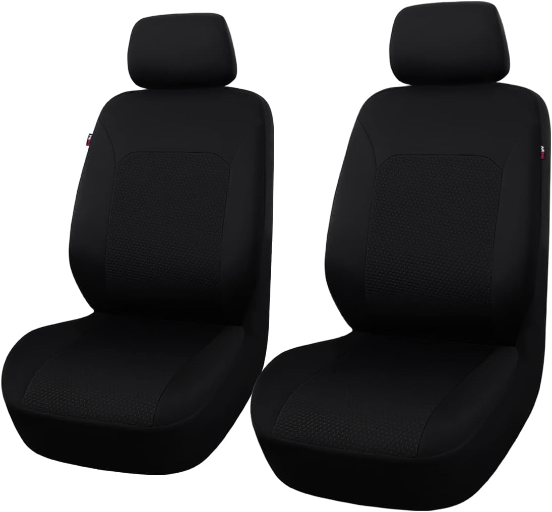 Flying Banner Car Seat Covers Front Seats Rear Bench Polyester Car Seat Protectors Easy Installation Split Rear Bench Classic Man Lady Truck (Comp Set, Pink Black and Light Pink.