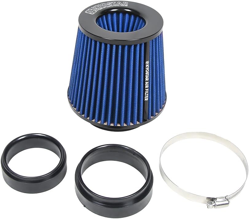 Kyostar 6 Inch (152mm) Neck High Flow Inlet Cold Air Intake Cone Replacement Dry Air Filter Black