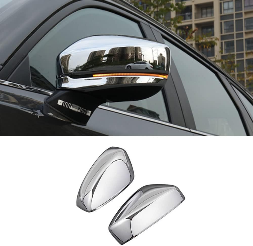 Koreyuag Chrome Car External Rearview Mirror Cover Trim Fit For Mazda CX-5 CX5 2017-2022 Rear view Mirror Cover 2pcs