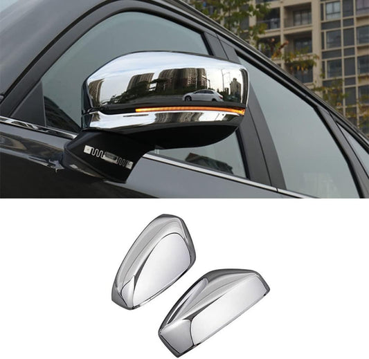 Koreyuag Chrome Car External Rearview Mirror Cover Trim Fit For Mazda CX-5 CX5 2017-2022 Rear view Mirror Cover 2pcs