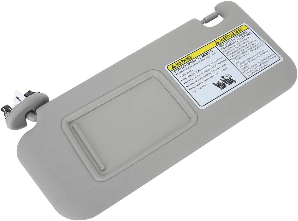 zhuolong Car Sun Visor Left Driver Side 74320‑42501‑B2 Fit for RAV4 2006‑2009 Gray