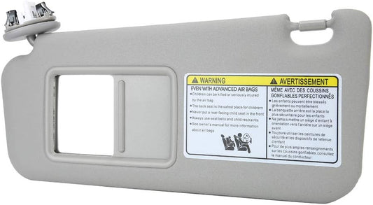 zhuolong Car Sun Visor Left Driver Side 74320‑42501‑B2 Fit for RAV4 2006‑2009 Gray