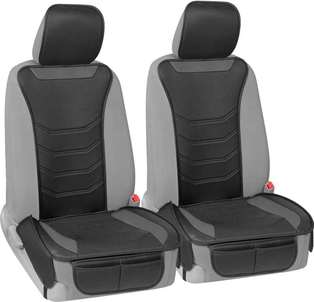 BDK Auto MTSC-9210-BG: Slim-Fit Pu Leather Seat Cushion/Beige
