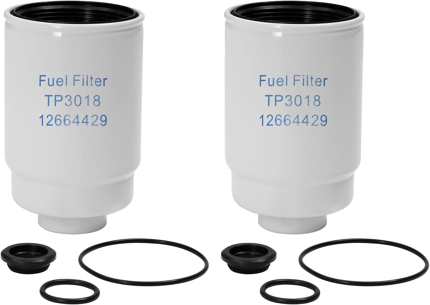 6.6L Duramax Diesel Fuel Filter with Head Assembly│Replacement For 2005-2012 Chevy Silverado GMC Sierra 2500 HD 3500 HD with Water in Fuel Sensor│Replaces# 12642623, 12639448, 904517