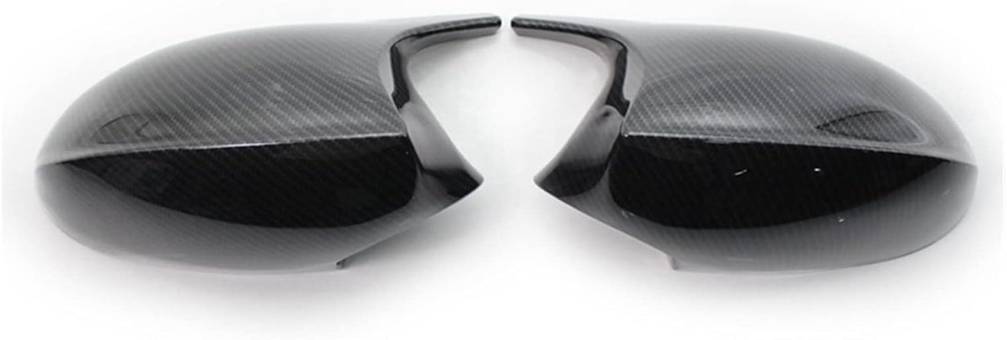 GFGHAAA 1 Pair Car Carbon Fiber Rearview Mirror Cover Caps Compatible with-BMW E90 E91 PRE-LCI 2005-2007 E92 E93 2006-2009 E80 E81 E87 (Color : Carbon Fiber Pattern)