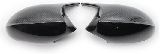 GFGHAAA 1 Pair Car Carbon Fiber Rearview Mirror Cover Caps Compatible with-BMW E90 E91 PRE-LCI 2005-2007 E92 E93 2006-2009 E80 E81 E87 (Color : Carbon Fiber Pattern)