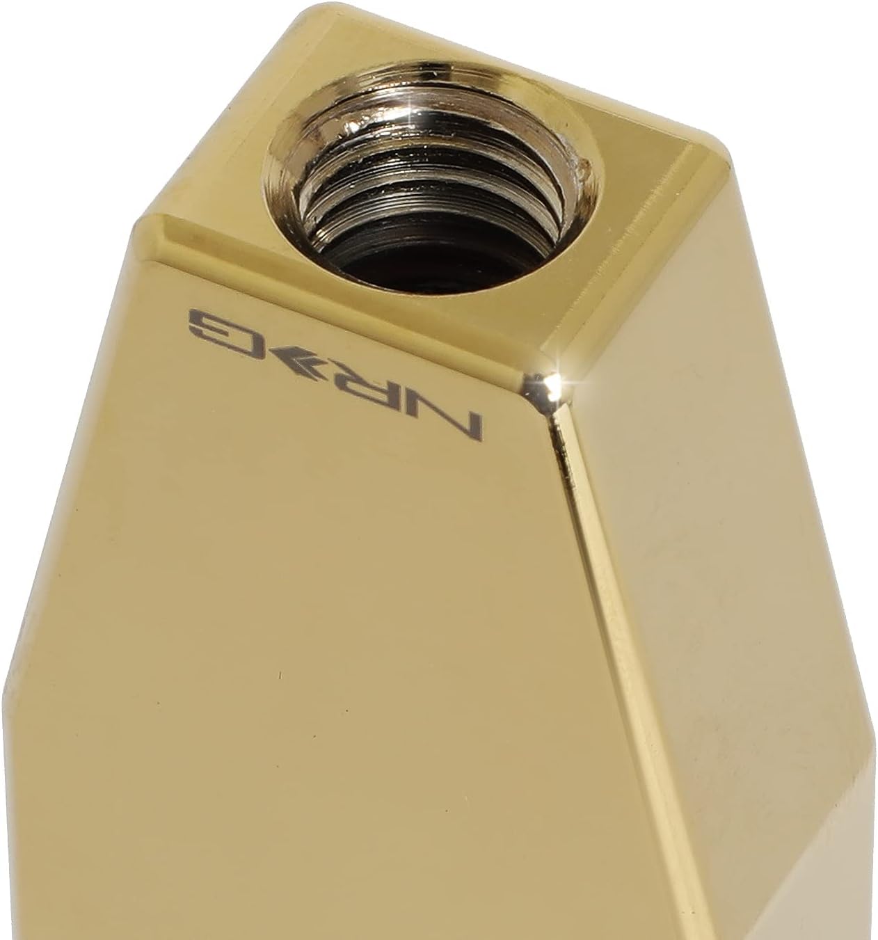 NRG Innovations SK-600CG-12125 M12 X 1.25 Aluminum Weighted Monolith Shift Knob, Chrome Gold