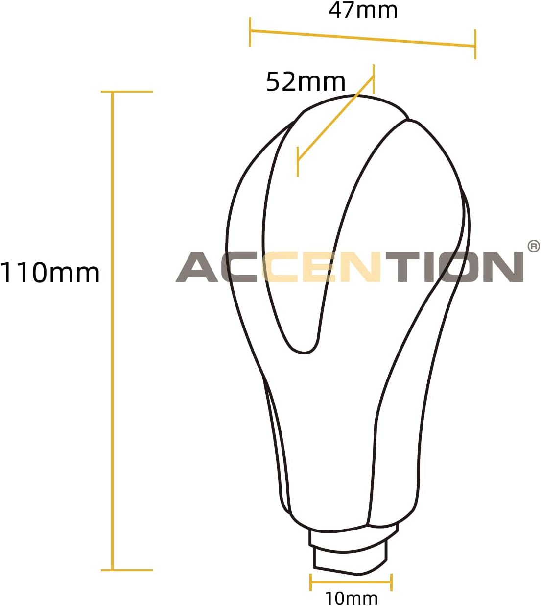 ACCENTION Real Carbon Fiber Gear Shift Knob for Nissan Infiniti G25 G37 FX37 EX37 QX70 Q60 QX50
