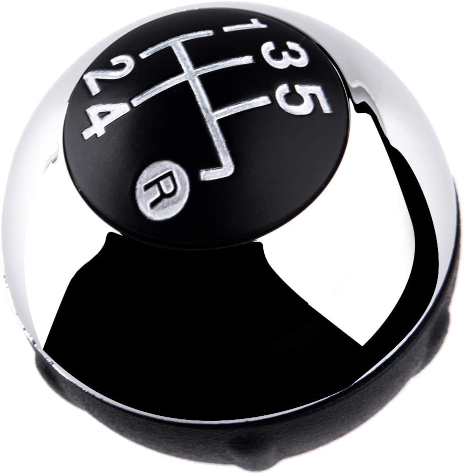beler 5-Speed Gear Knob Manual Knob Head Ball Fit for Fiat 500 2012-2018# 55344048